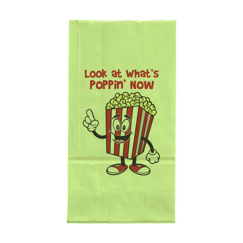 2 lb Popcorn Bag, Multi-Color Print