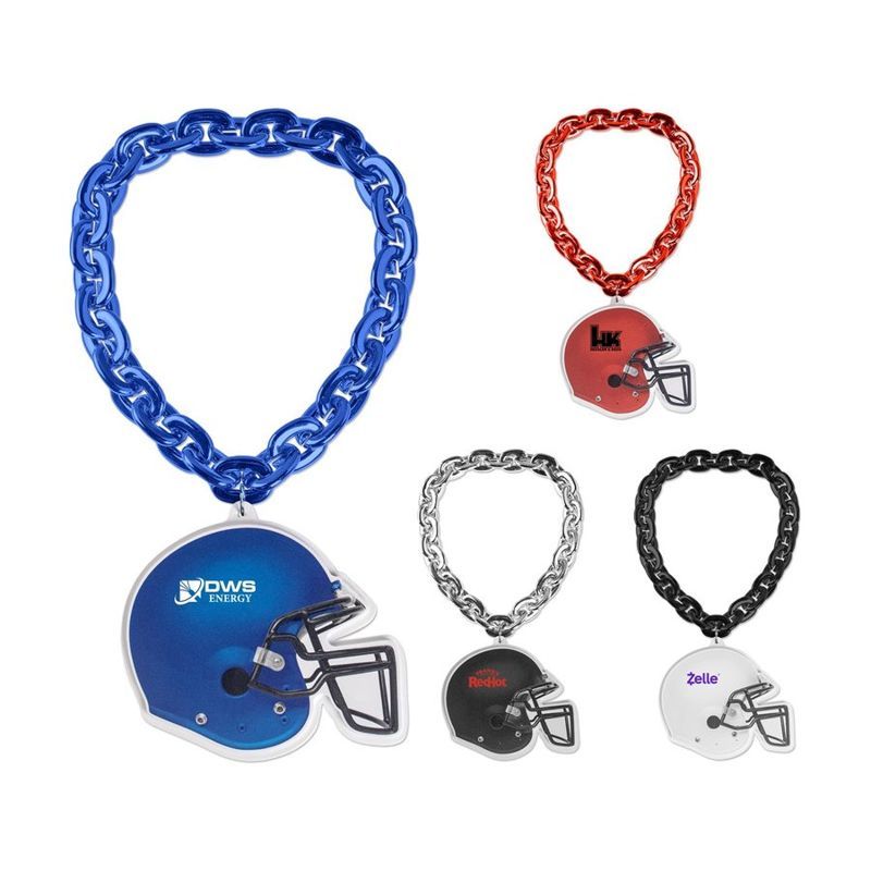 Football Helmet EVA Medallion with Jumbo Chain