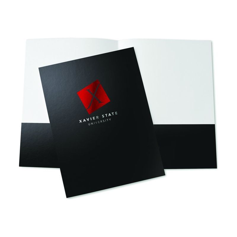 Foil-Stamped Presentation Folder, Classic Stock