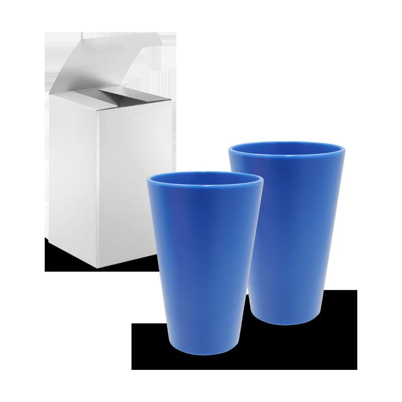 16 Oz Flexible Party Pint Glass, Set of 2