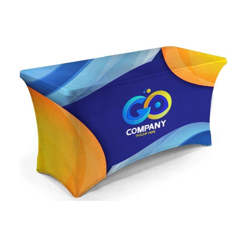 Spandex Table Cover with Full Coverage Dye Sublimation