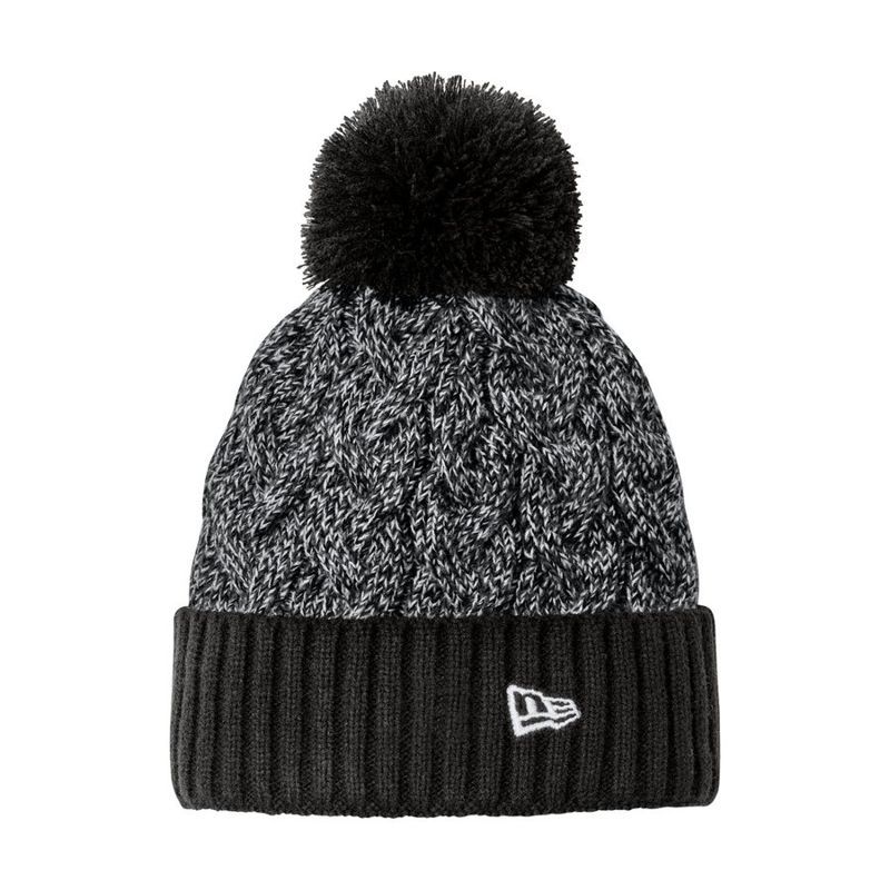 Marled Knit Pom Beanie