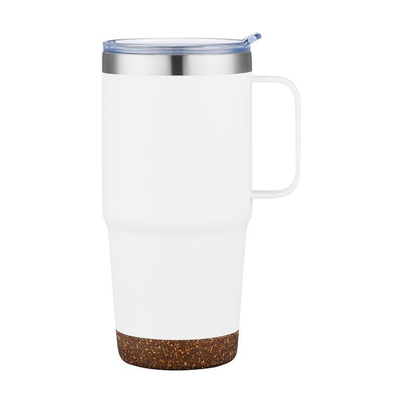 24 oz Travel Mug with Cork Bottom and Lid