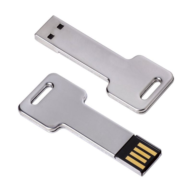 2 GB Silver Key USB 2.0 Flash Drive