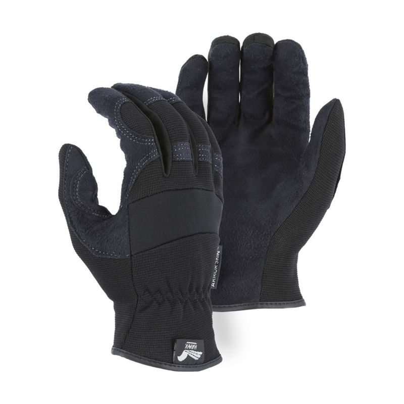 Armor Skin Mechanics Glove with Knit Back