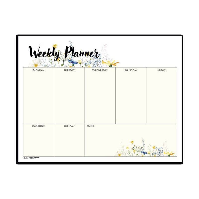 Small Weekly Desk Pad, Floral