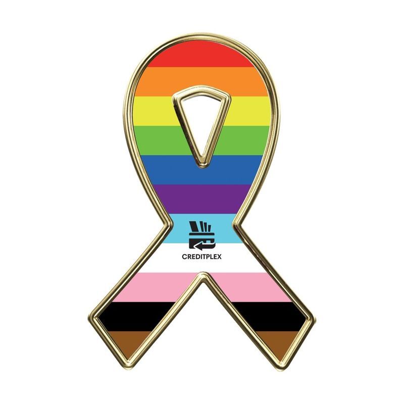 Ribbon Shaped Lapel Pin