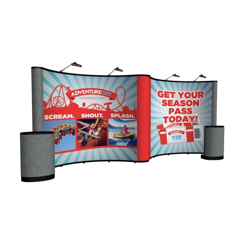 20 ft Gullwing Show N Rise Floor Display Kit
