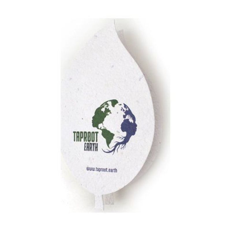 Seed Paper Leaf Perforated Card