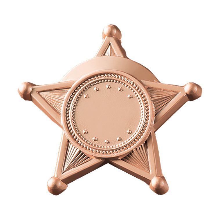 Full Color Round Star Name Badge