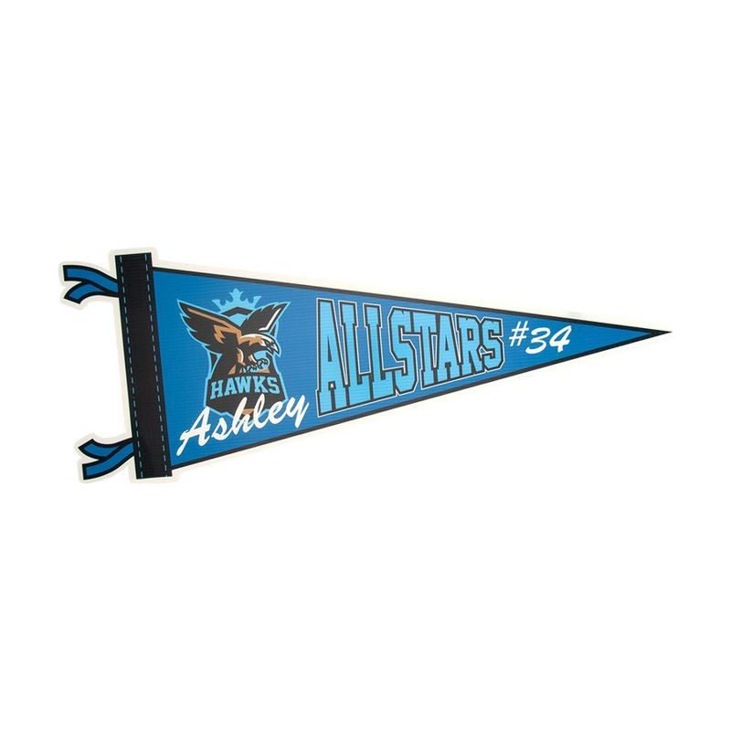 Pennant Shape Yard Sign, Full Color