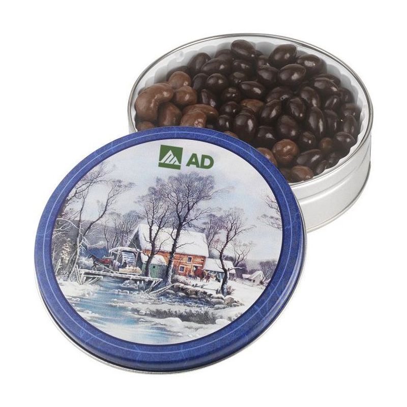 Dark Chocolate Almonds and Milk Chocolate Cashews Tin