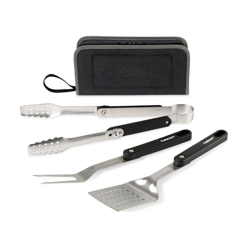4-Piece Folding Grill Tool Set