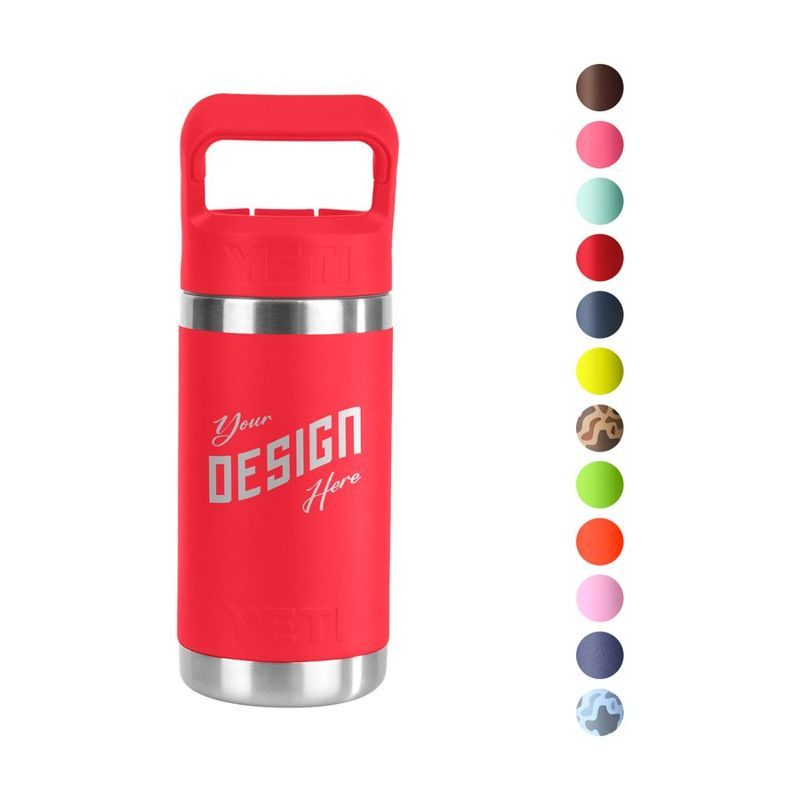 YETI 12 oz Rambler Stainless Kids Bottle with Straw Cap
