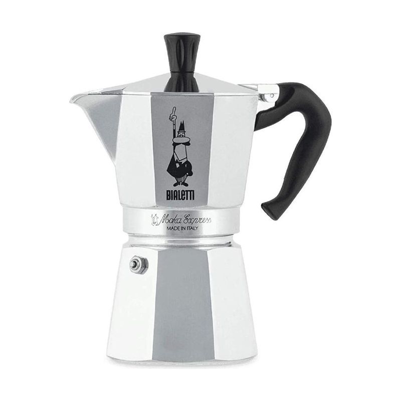 Bialetti Moka Express 6-Cup Stovetop Coffee Maker, Silver