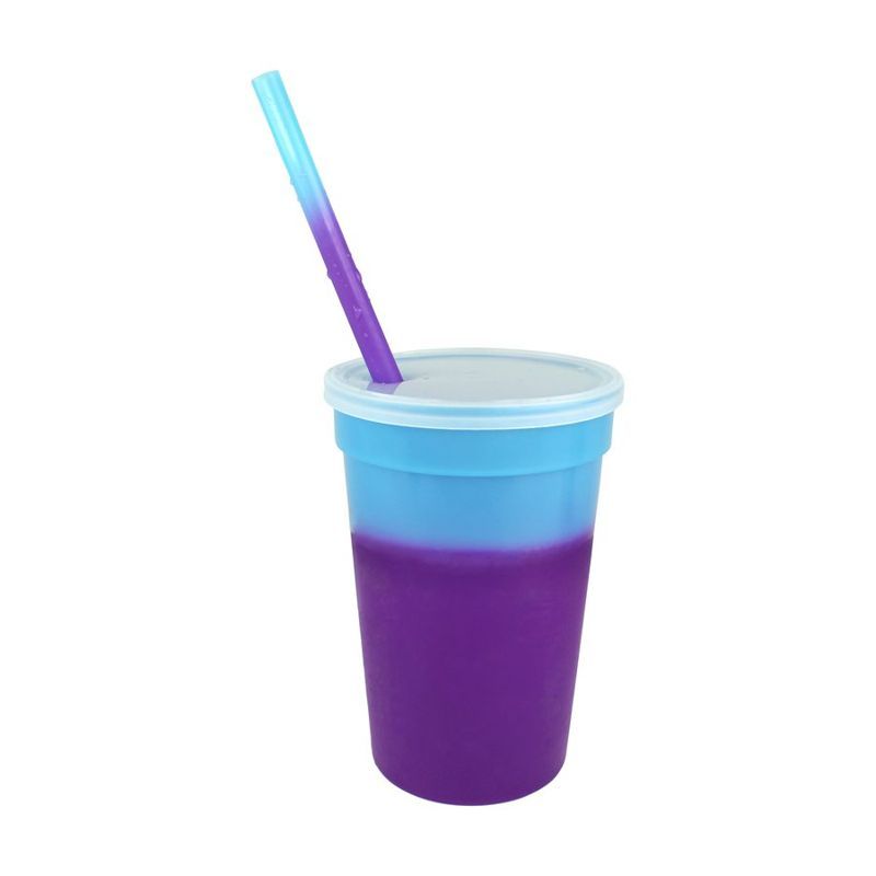 Mood 17 oz Stadium Cup Set with Straw and Lid