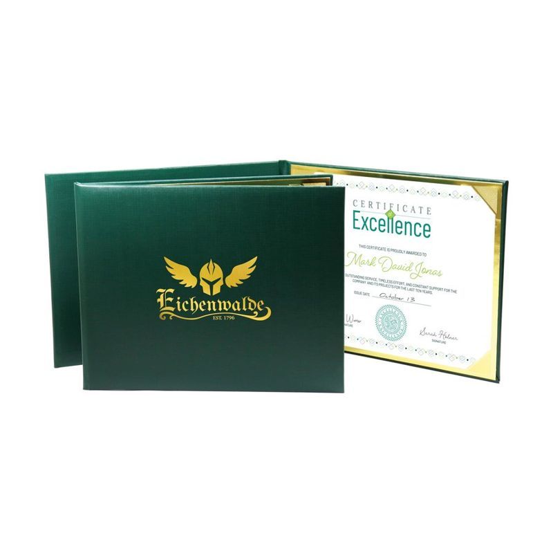 Deluxe Padded Single 8 x 10 Certificate Folder