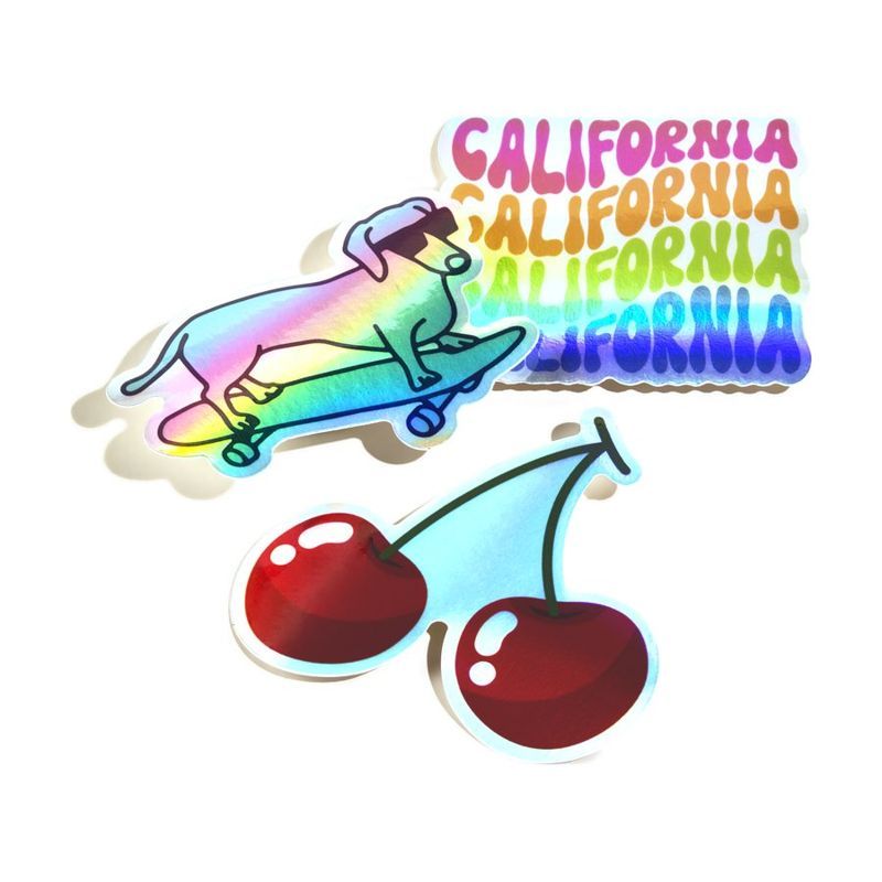 4" x 4" Custom Holographic Stickers