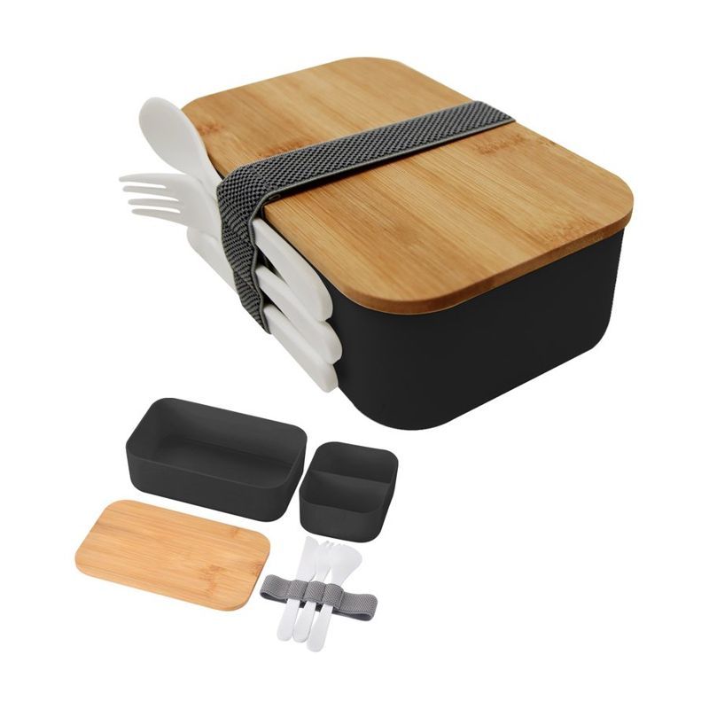 Recycled Bento Box with Utensils