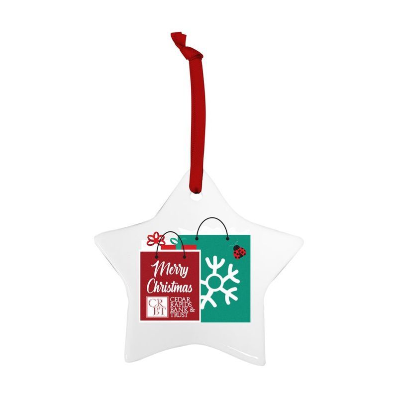 Star Ceramic Holiday Ornament