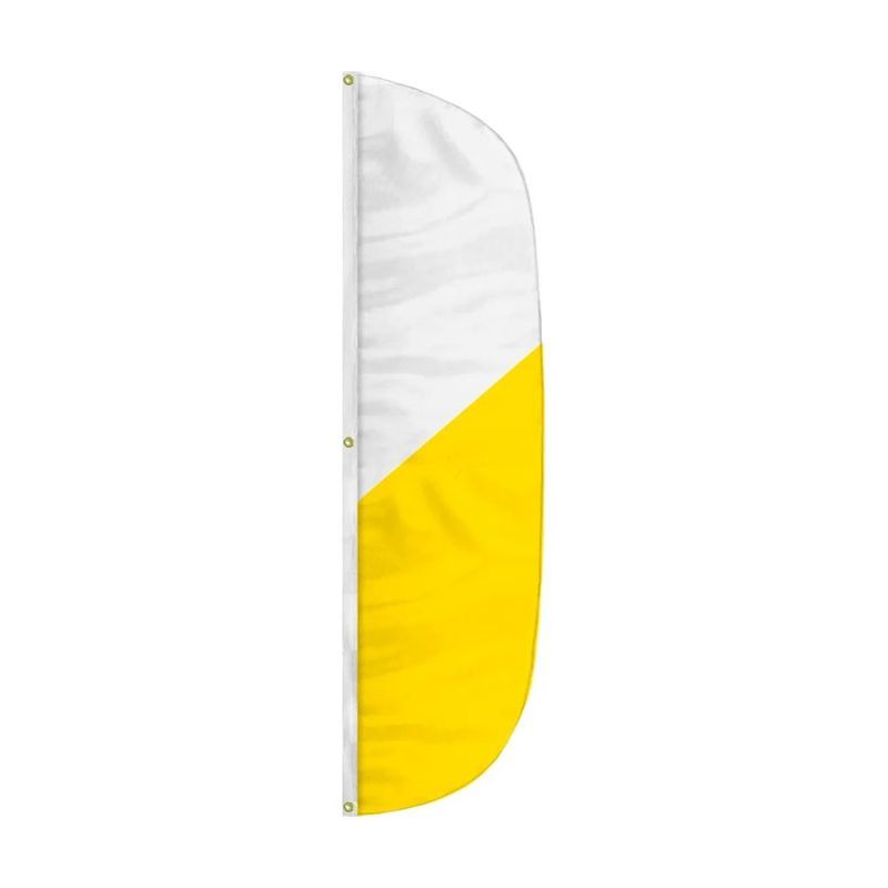 Semi-Stock 2 Color Feather Attention Flag