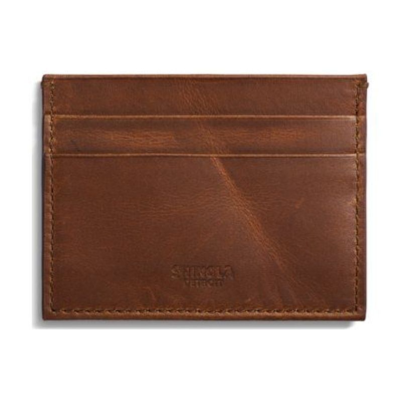 Five Pocket Card Case - Medium Brown Navigator Leather