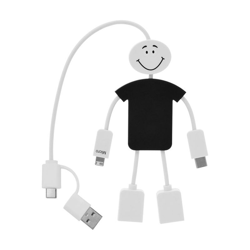 3-in-1 Charging Cable and USB Hub