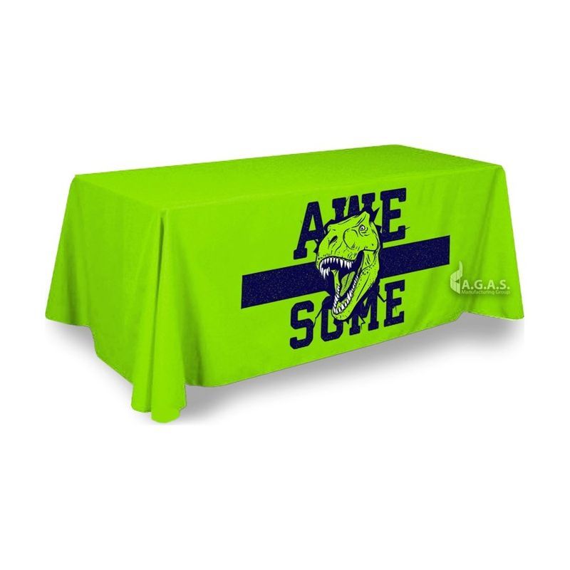 Spandex Table Cover with Sublimated Front Panel