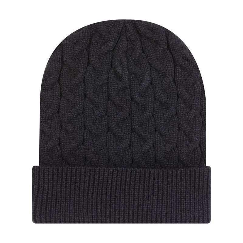 OTTO Cap 12" Cable Knit Beanie with Rib Knit Cuff