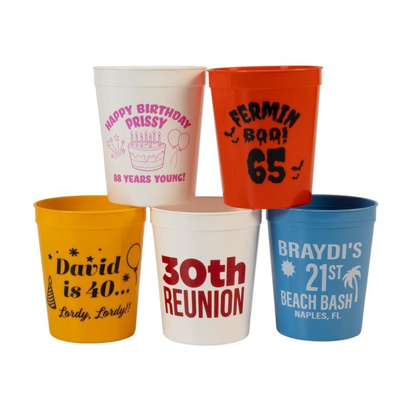 16 oz Smooth Custom Party Cup