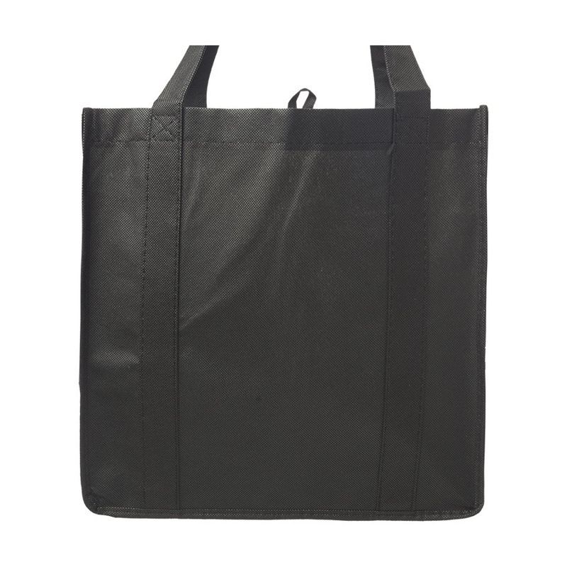 Square Non-Woven Grocery Tote with Bottom Insert