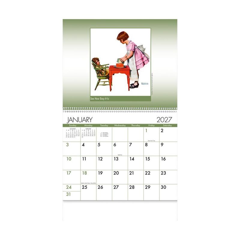 An American Illustrator 2027 Spiral Bound Wall Calendar