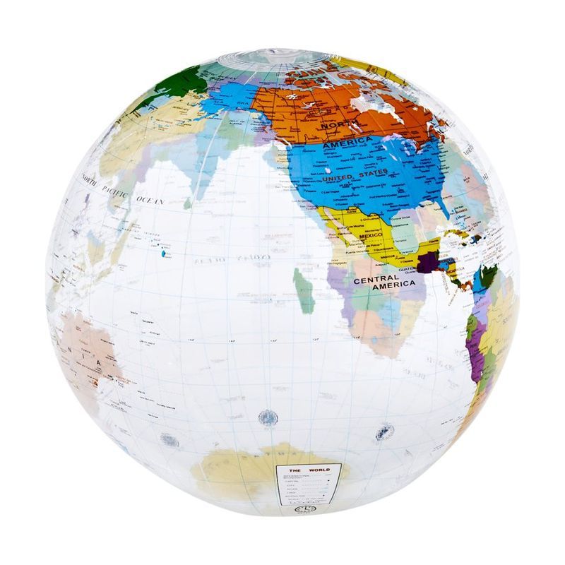 16 Inch World Globe Beach Ball