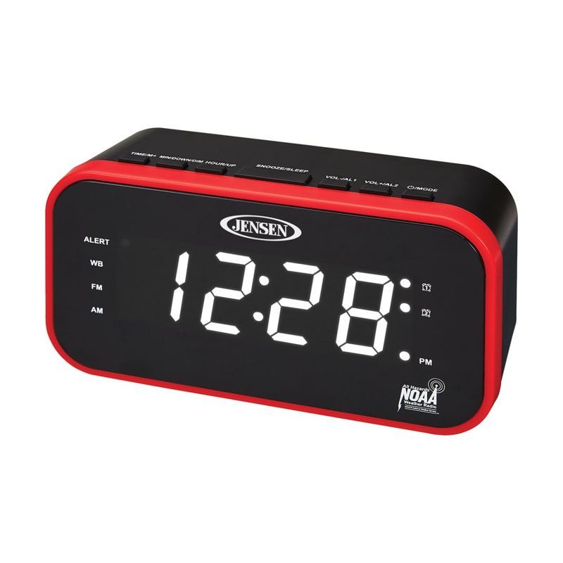 AM/FM Weather Band Clock Radio With Weather Alert