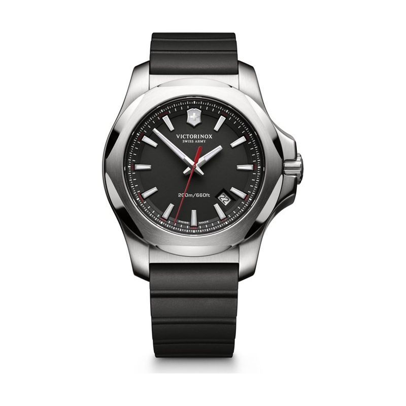 Victorinox INOX Large Black Dial Watch