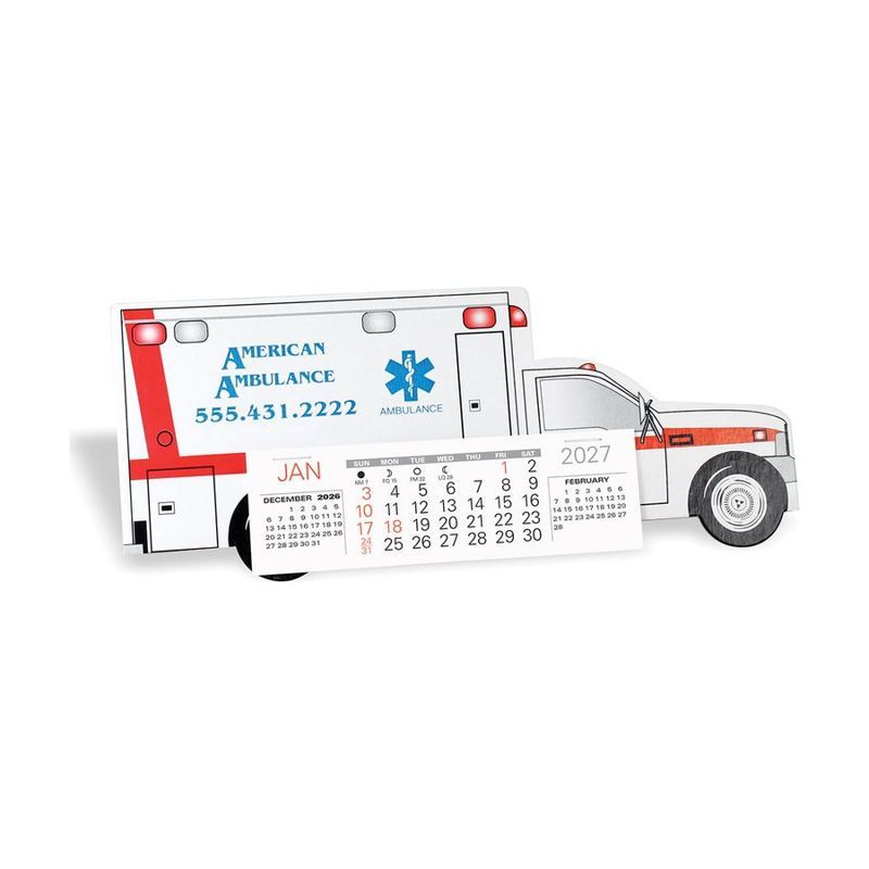 Ambulance Shape Desk Calendar