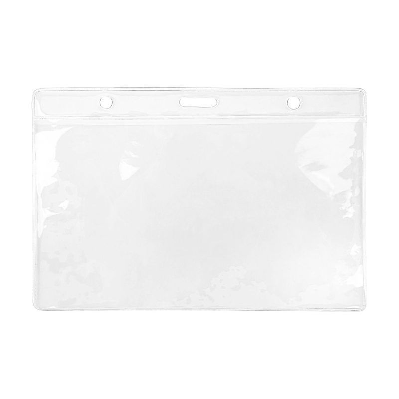 Extra Large Clear PVC Badge Holder 7.5" x 5"