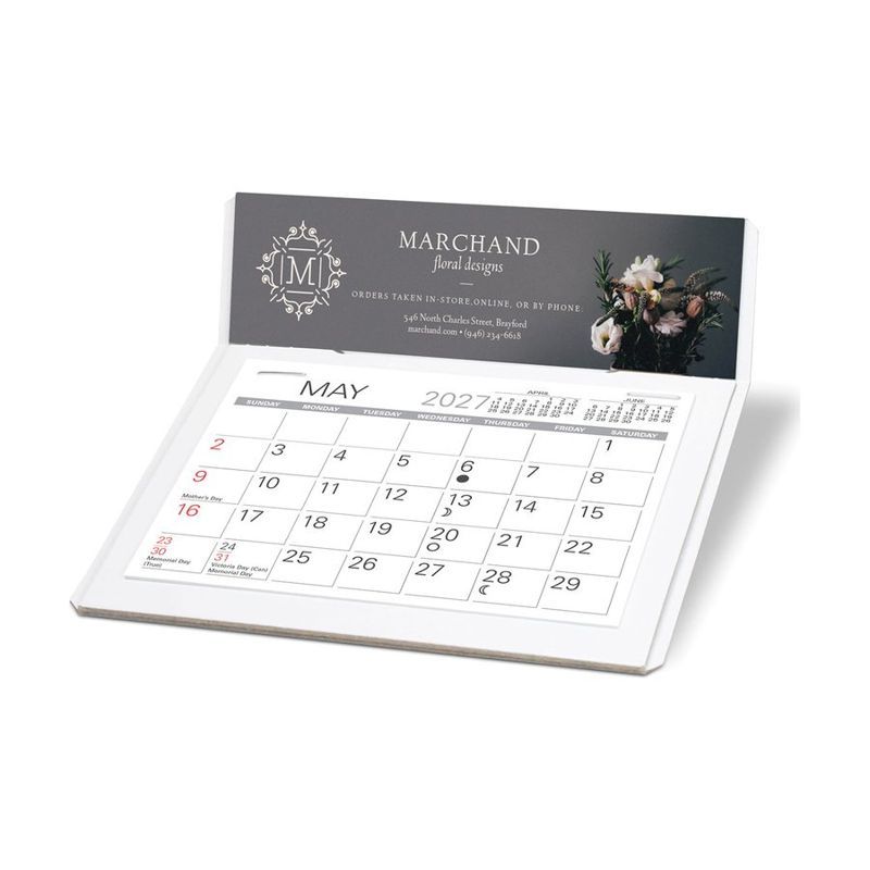 Full Color Imprint Desk Calendar