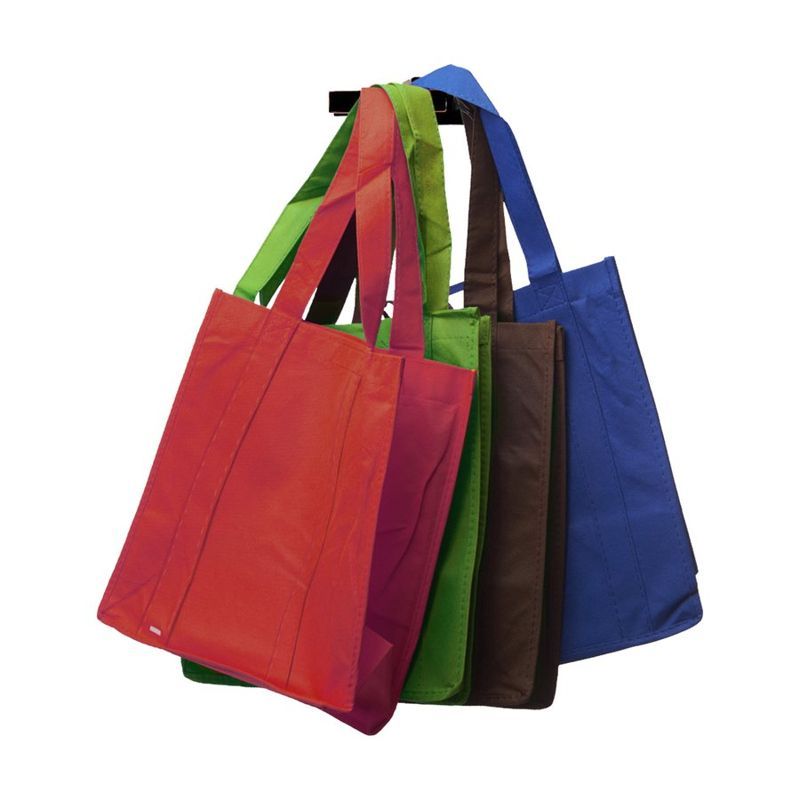 Reusable Thunder Non-Woven Grocery Tote Bag with Gusset