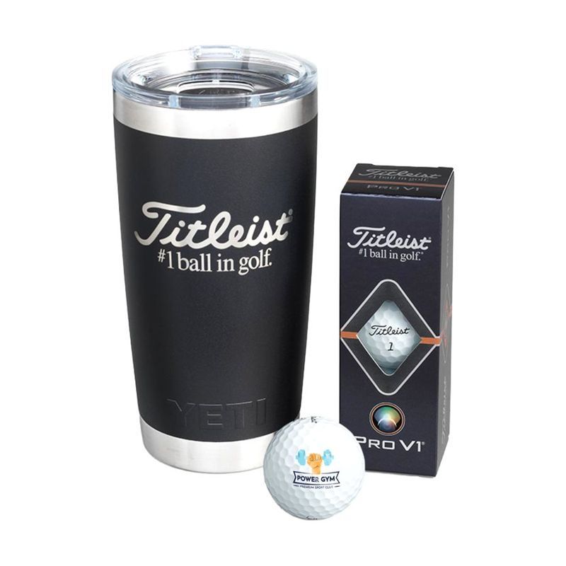 Titleist Pro V1 Golf Balls and YETI 20 oz Tumbler Gift Set