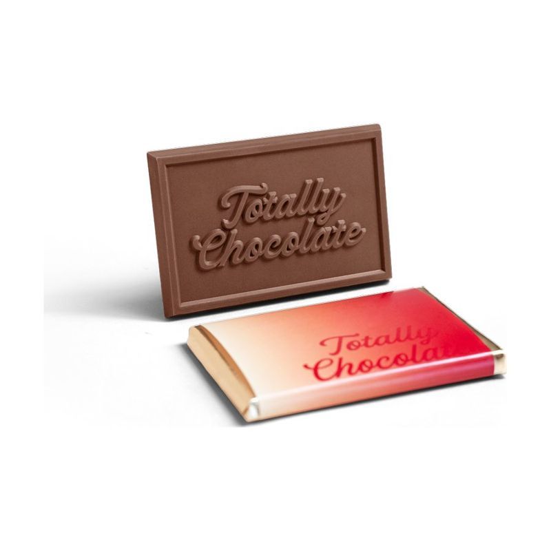 2" x 3" Custom Chocolate Wrapper Bar