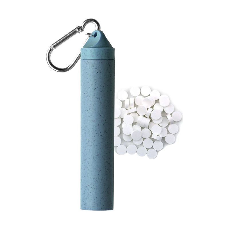 Wheat Straw Keychain Mint Container
