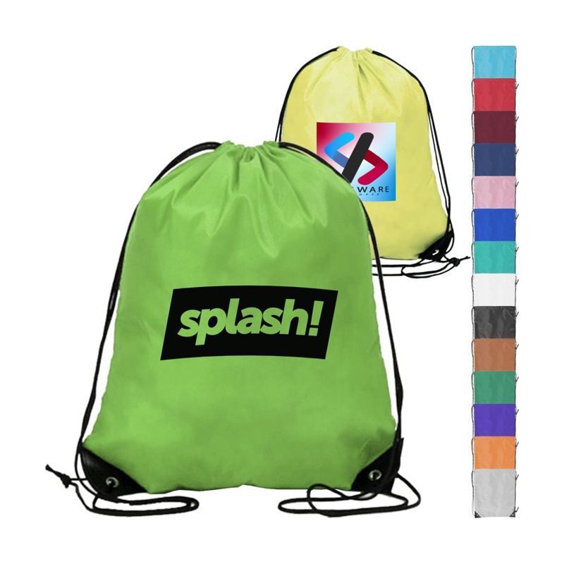 210D Polyester Drawstring Bag with Reinforced Corners