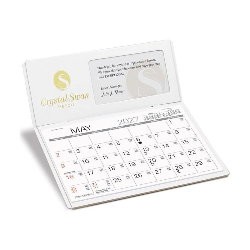 Business Card Window Desk Calendar