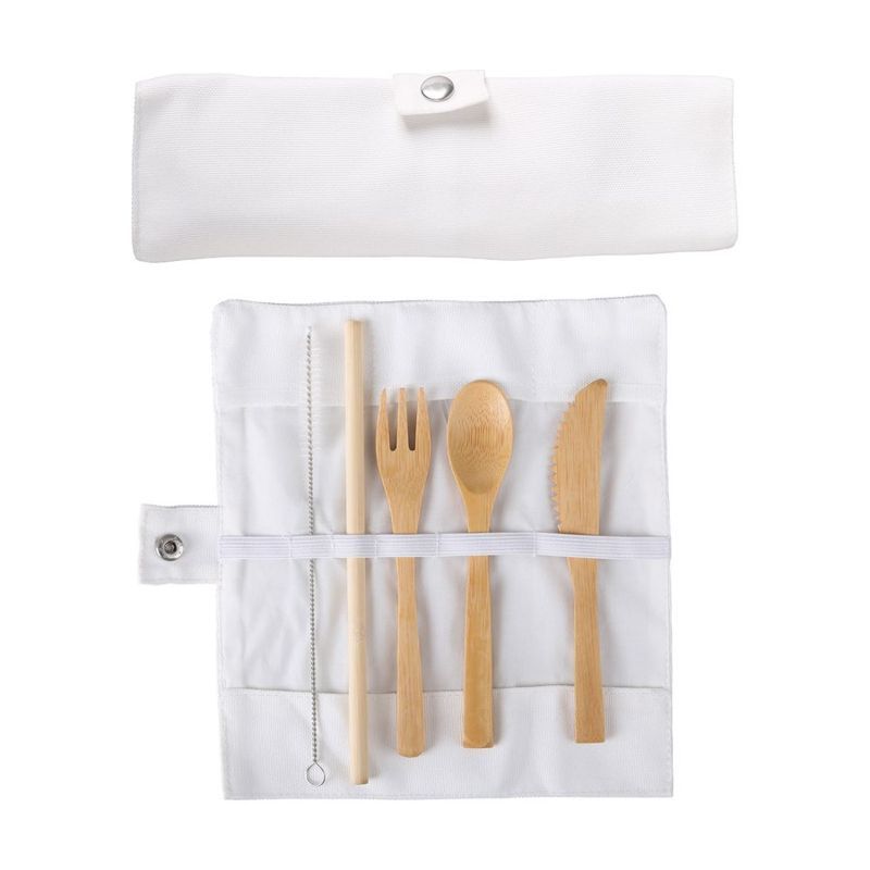 Bamboo Cutlery Set with Carry Case