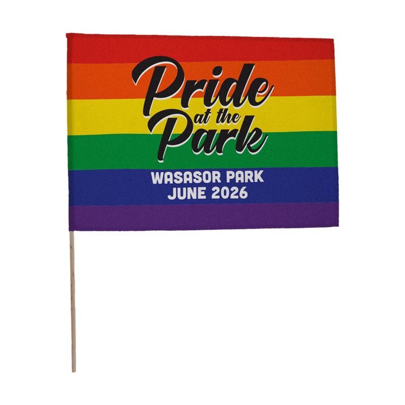 Full Color Fan Flag 14" x 19"