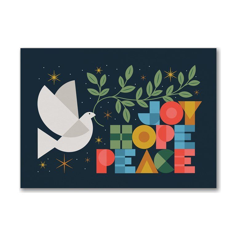 Simple Dove Holiday Card