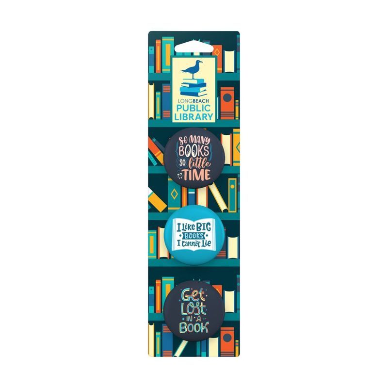 Three-Pack Button Collage Card with Bookmark