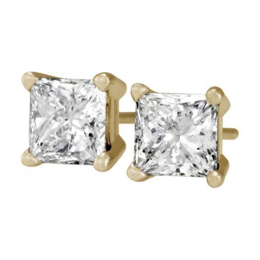 Royal Princess Diamond Stud Earrings