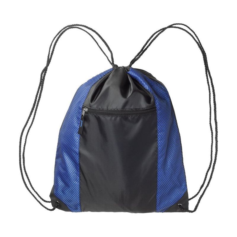 Zipper Pocket Drawstring Backpack
